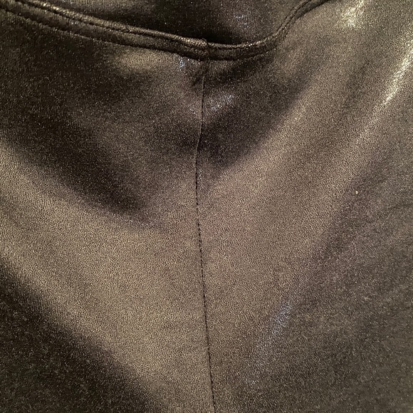 Love pink shiny material leggings - Picture 2 of 7